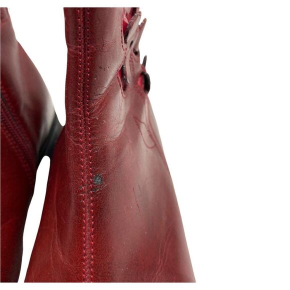Esprit Women's Burgundy Jules Side Zip Ankle Boot US 4 - Picture 11 of 13